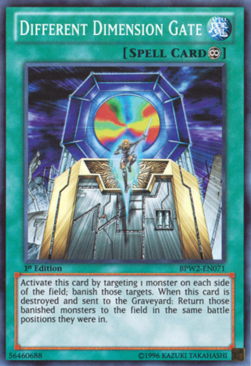 Different Dimension Gate [BPW2-EN071] Super Rare - Duel Kingdom