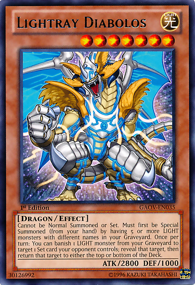 Lightray Diabolos [GAOV-EN035] Rare - Duel Kingdom