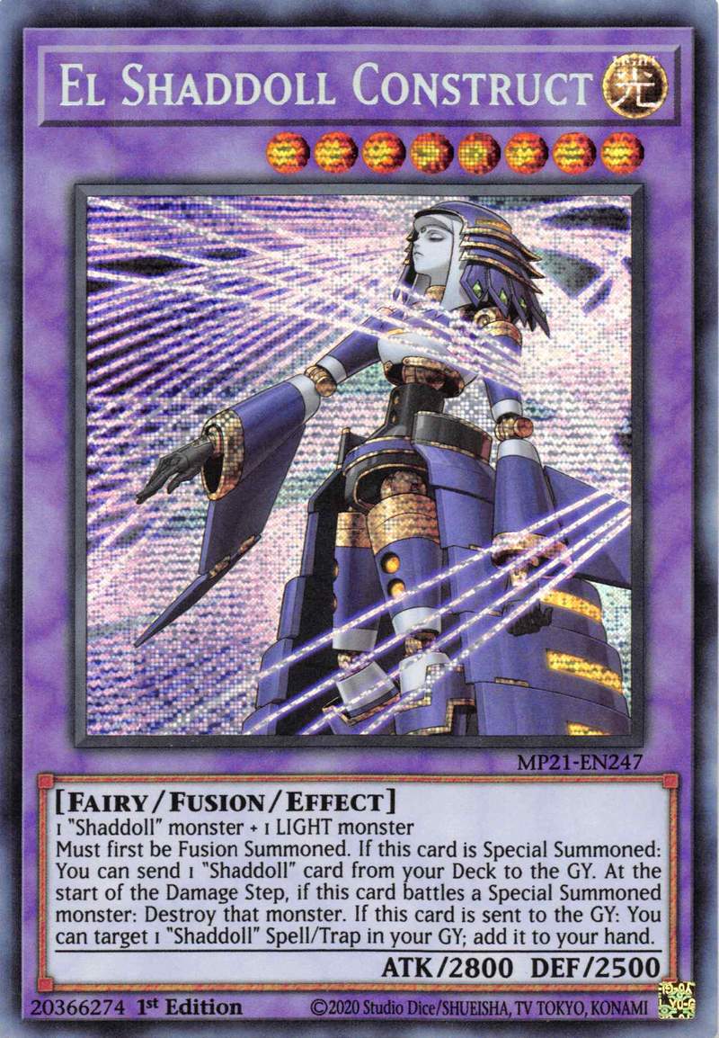 El Shaddoll Construct (Alternate Art) [MP21-EN247] Prismatic Secret Rare - Duel Kingdom