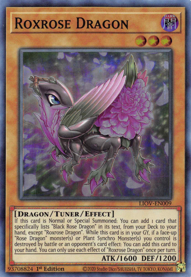 Roxrose Dragon [LIOV-EN009] Super Rare - Duel Kingdom