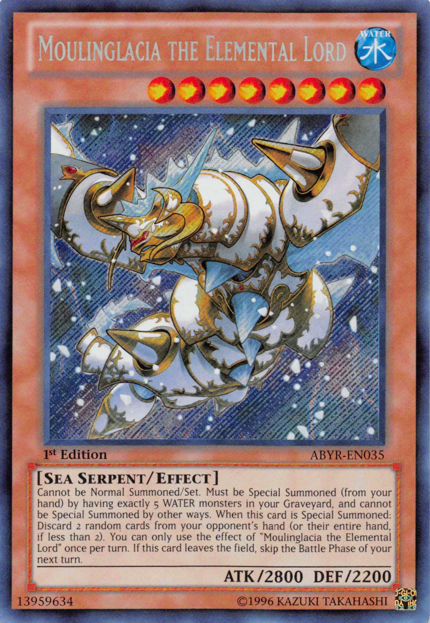 Moulinglacia the Elemental Lord [ABYR-EN035] Secret Rare