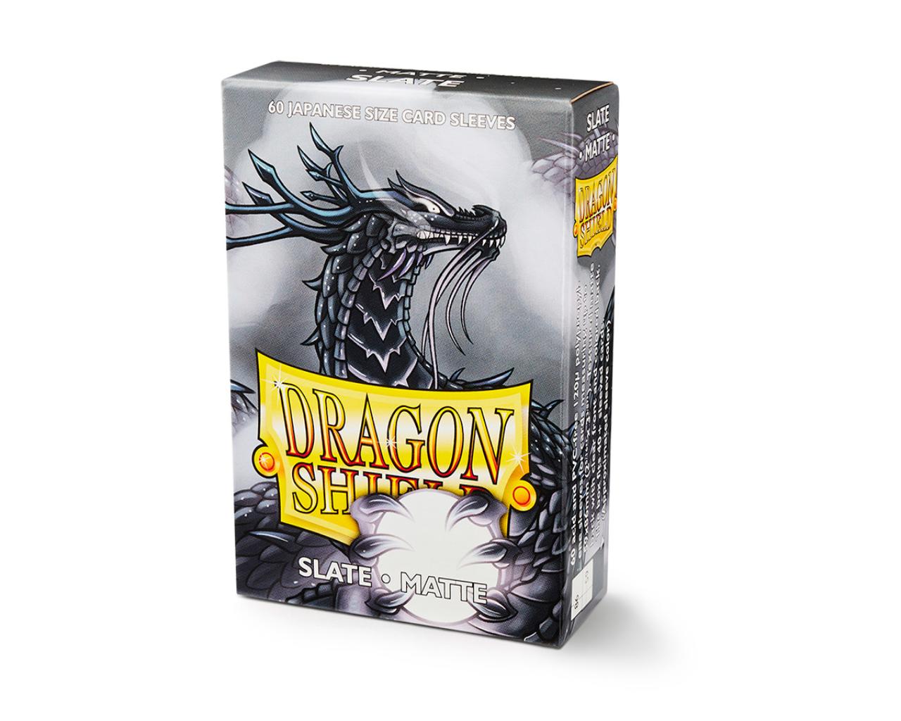 60ct Slate Dragon Shield Matte Sleeves (Japanese Size) - Duel Kingdom