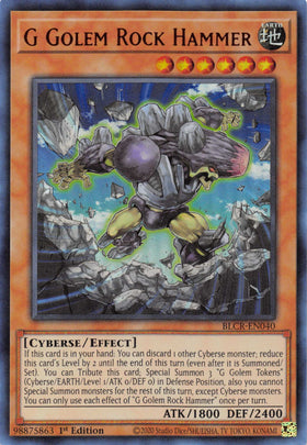 G Golem Rock Hammer [BLCR-EN040] Ultra Rare