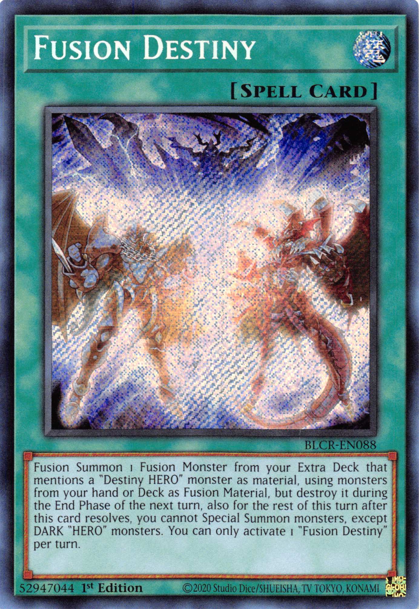 Fusion Destiny [BLCR-EN088] Secret Rare