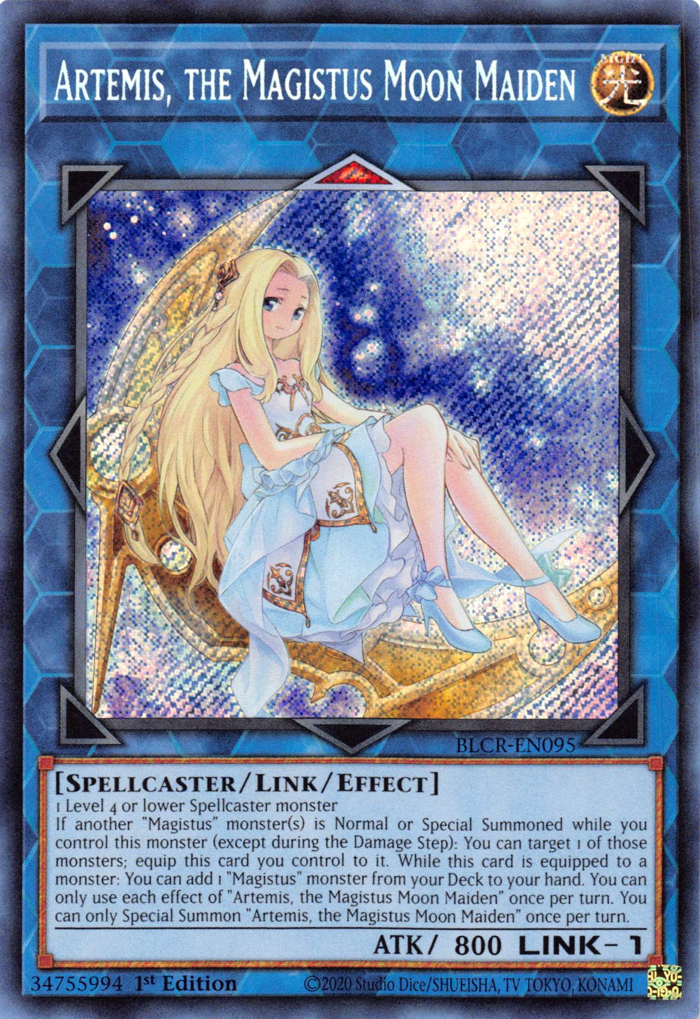 Artemis, the Magistus Moon Maiden [BLCR-EN095] Secret Rare