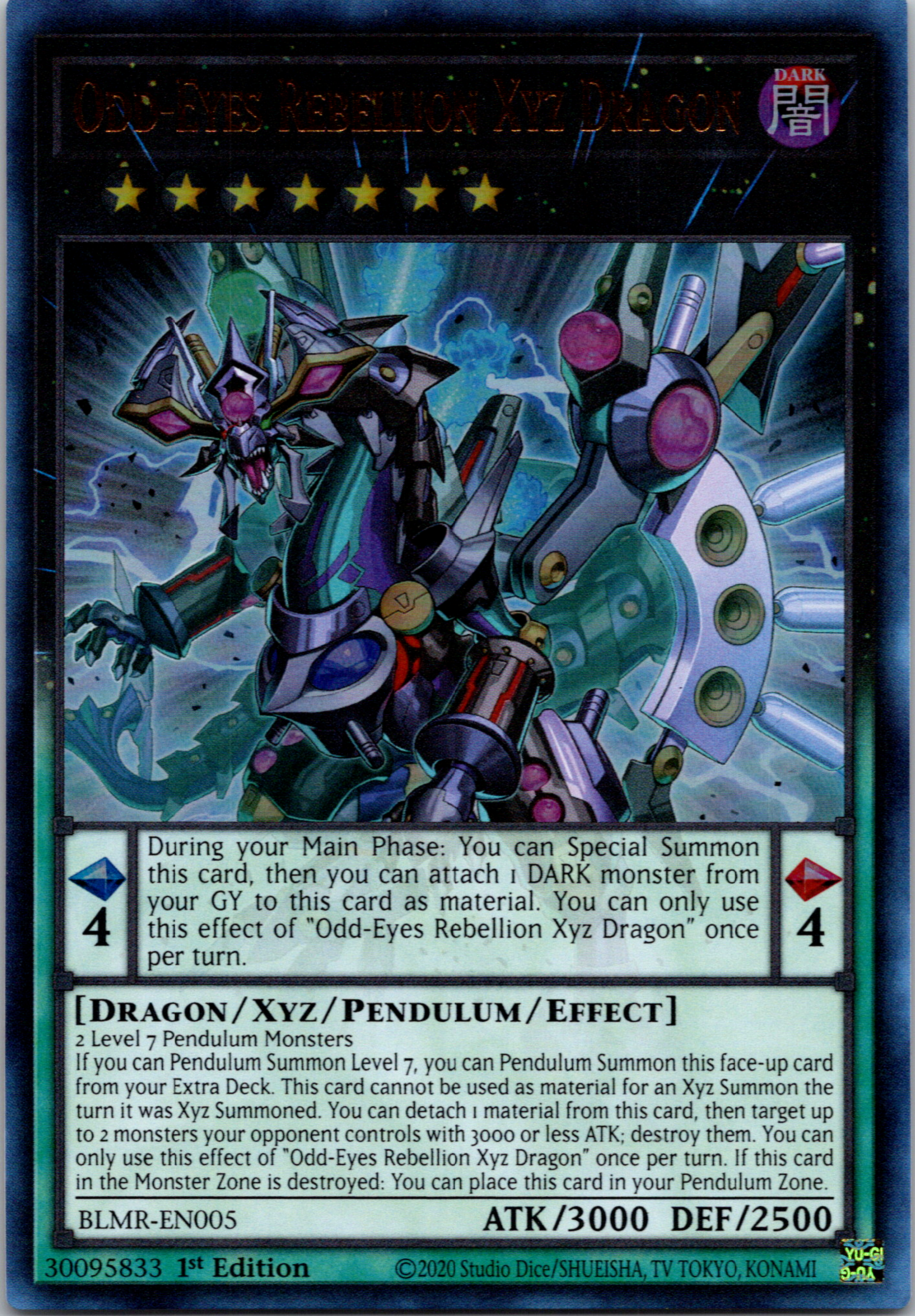 Odd-Eyes Rebellion Xyz Dragon [BLMR-EN005] Ultra Rare