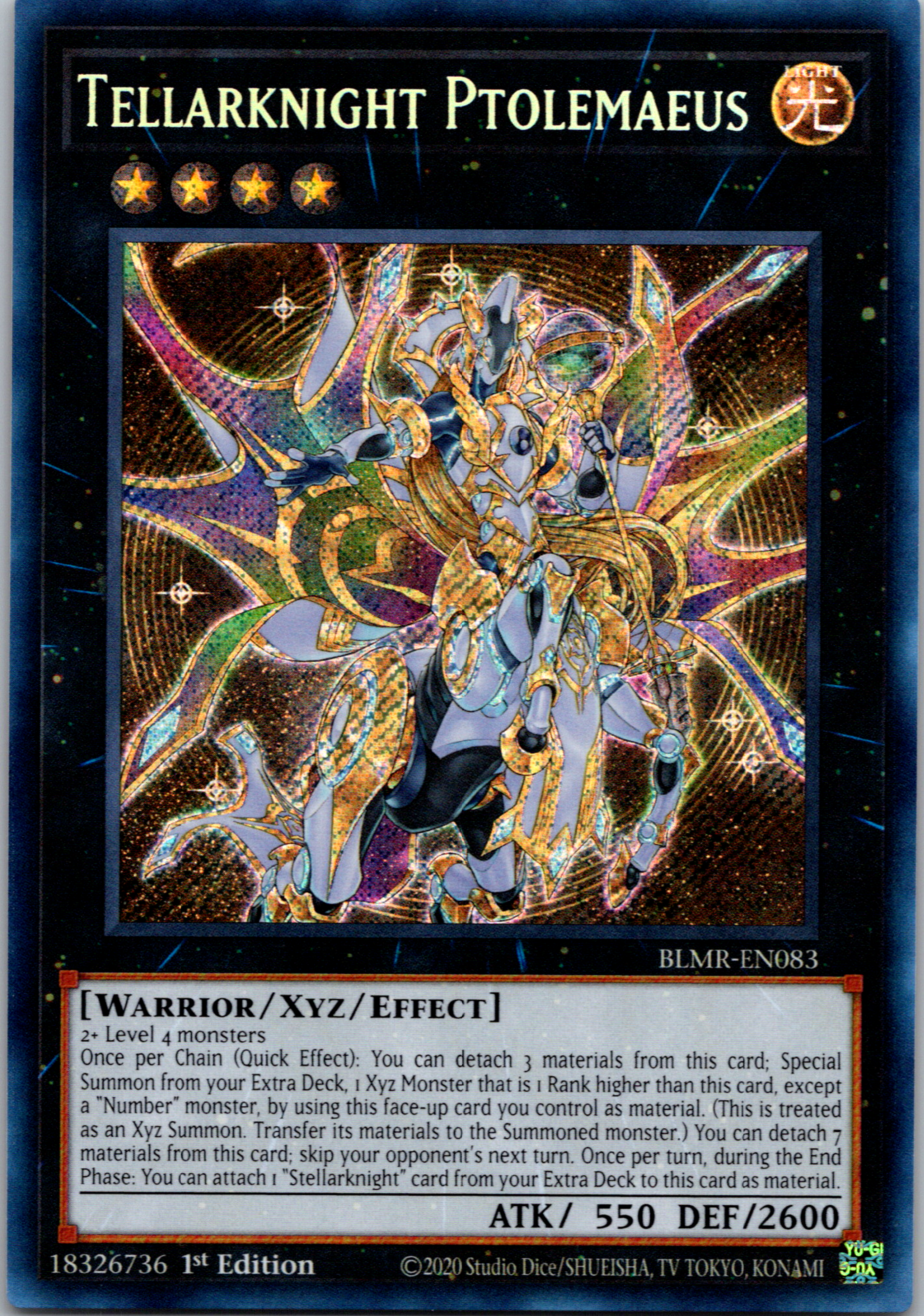 Tellarknight Ptolemaeus [BLMR-EN083] Quarter Century Secret Rare