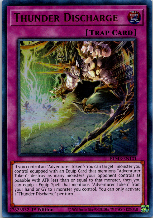 Thunder Discharge [BLMR-EN101] Ultra Rare