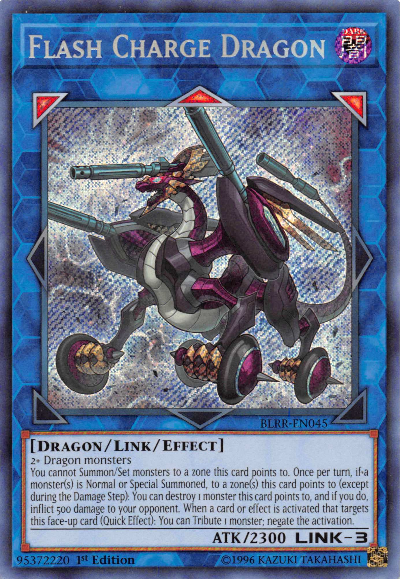 Flash Charge Dragon [BLRR-EN045] Secret Rare