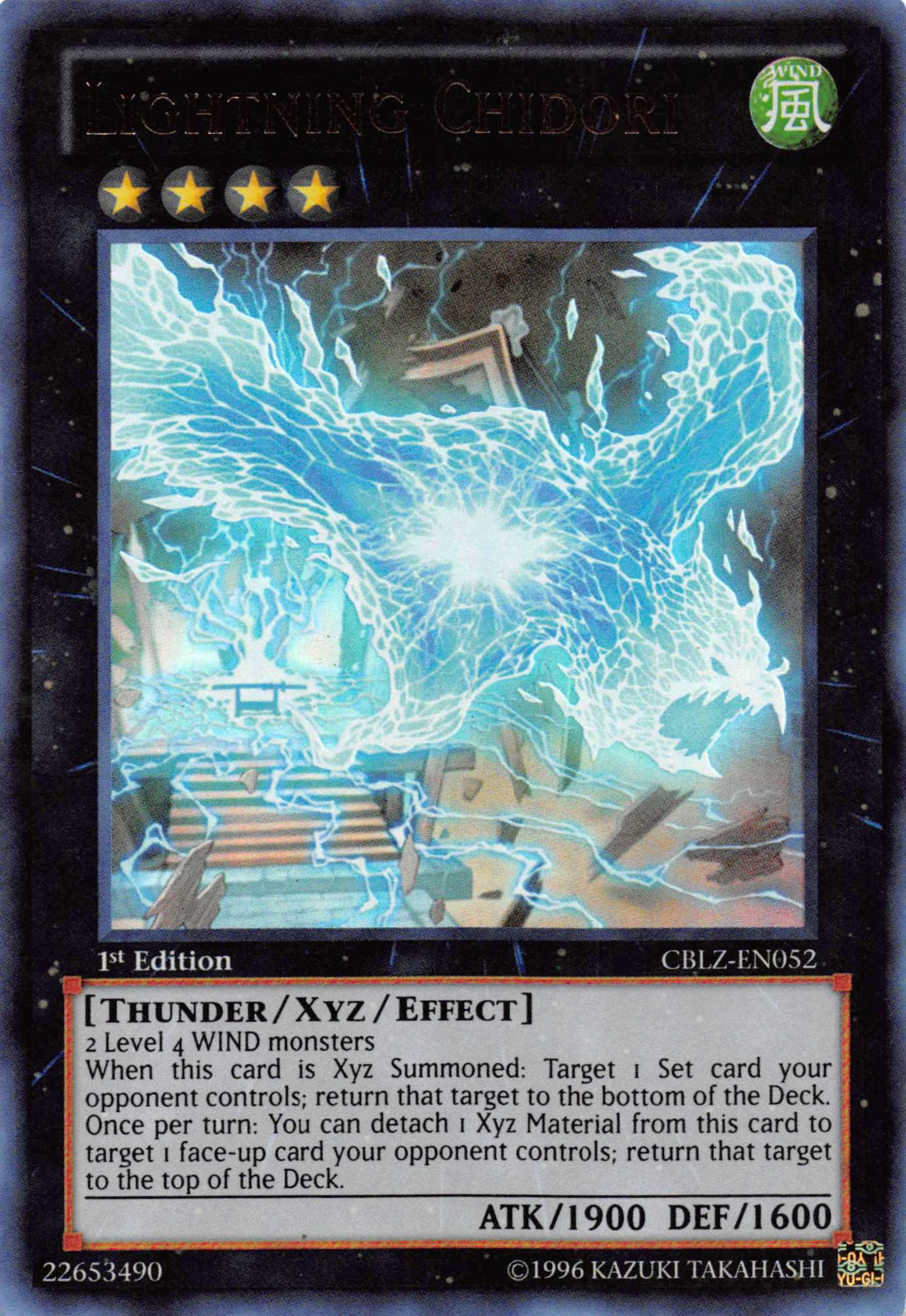 Lightning Chidori [CBLZ-EN052] Ultra Rare