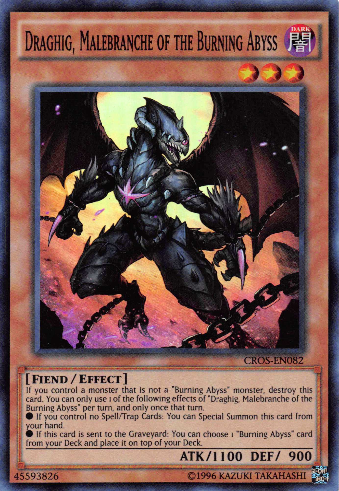 Draghig, Malebranche of the Burning Abyss [CROS-EN082] Super Rare