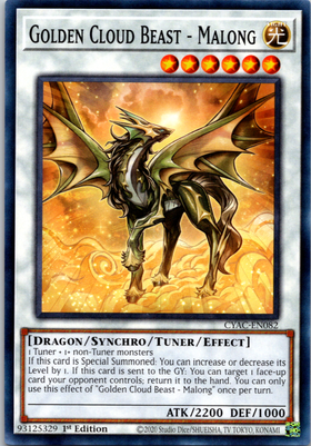 Golden Cloud Beast - Malong [CYAC-EN082] Common
