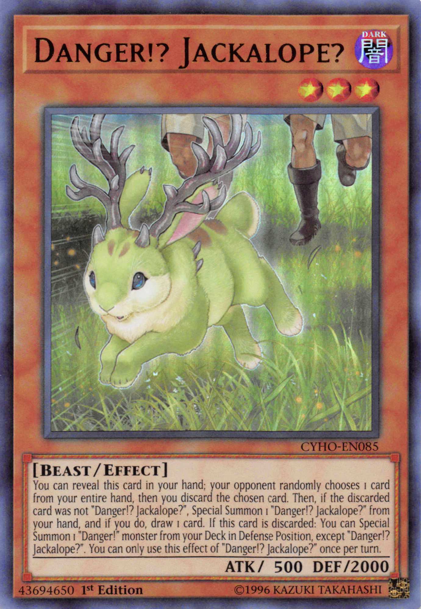 Danger!? Jackalope? [CYHO-EN085] Ultra Rare