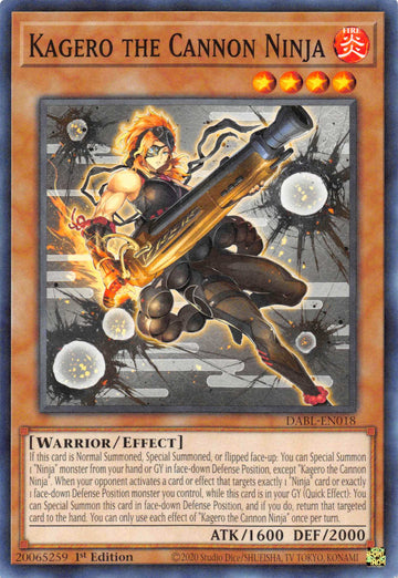 Kagero the Cannon Ninja [DABL-EN018] Common