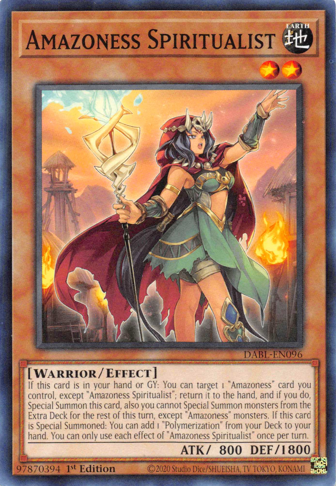 Amazoness Spiritualist [DABL-EN096] Common