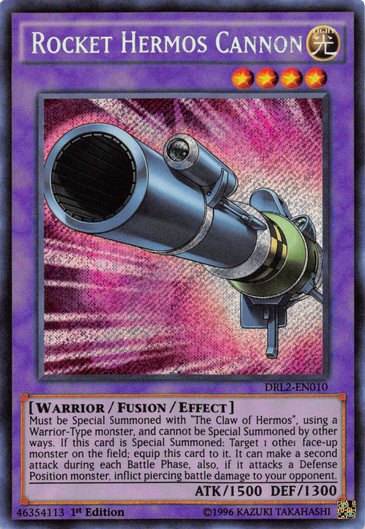 Rocket Hermos Cannon [DRL2-EN010] Secret Rare