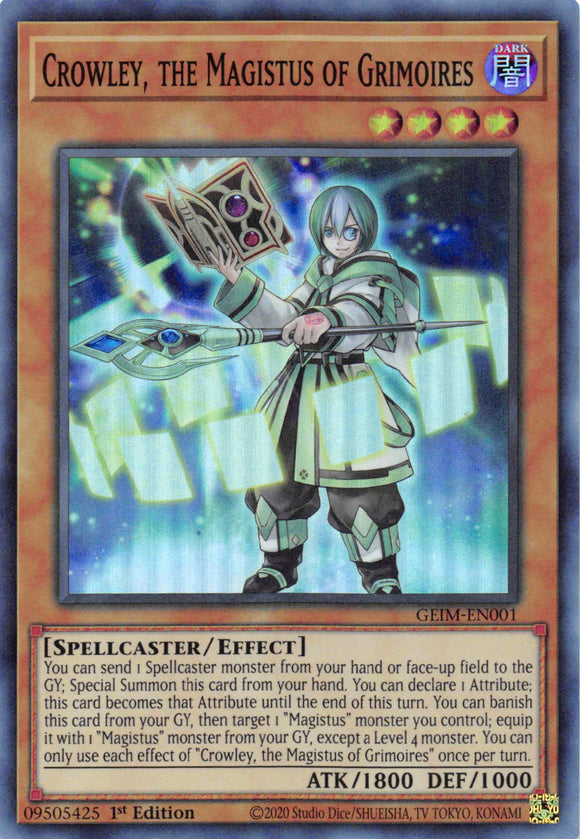 Crowley, the Magistus of Grimoires [GEIM-EN001] Super Rare