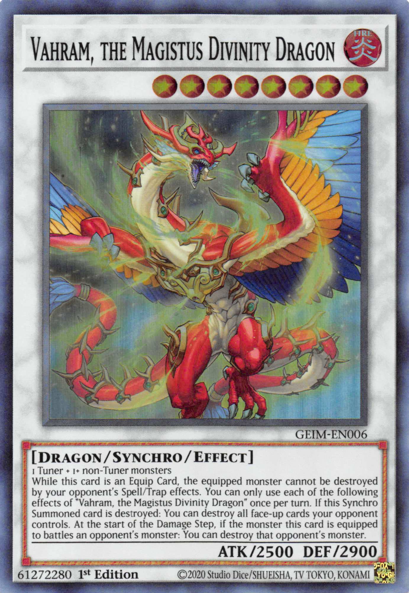 Vahram, the Magistus Divinity Dragon [GEIM-EN006] Super Rare