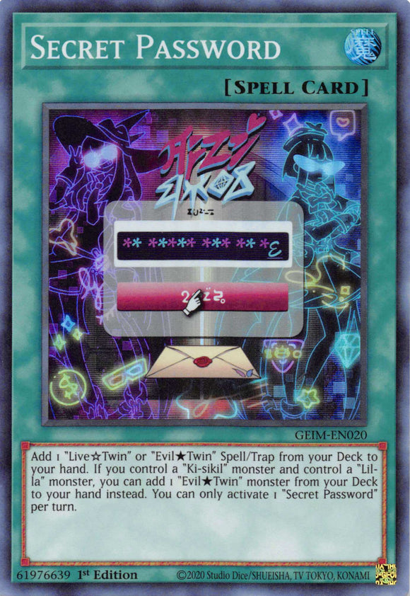 Secret Password [GEIM-EN020] Super Rare