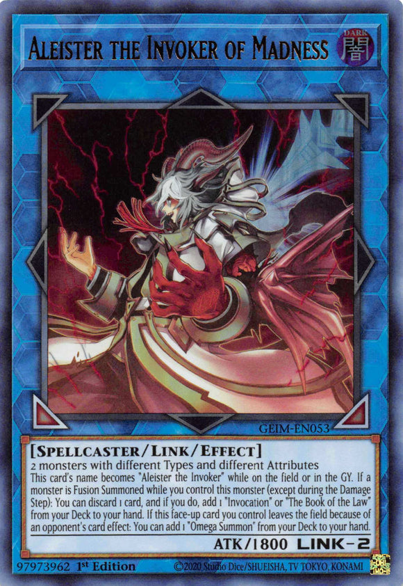 Aleister the Invoker of Madness [GEIM-EN053] Ultra Rare