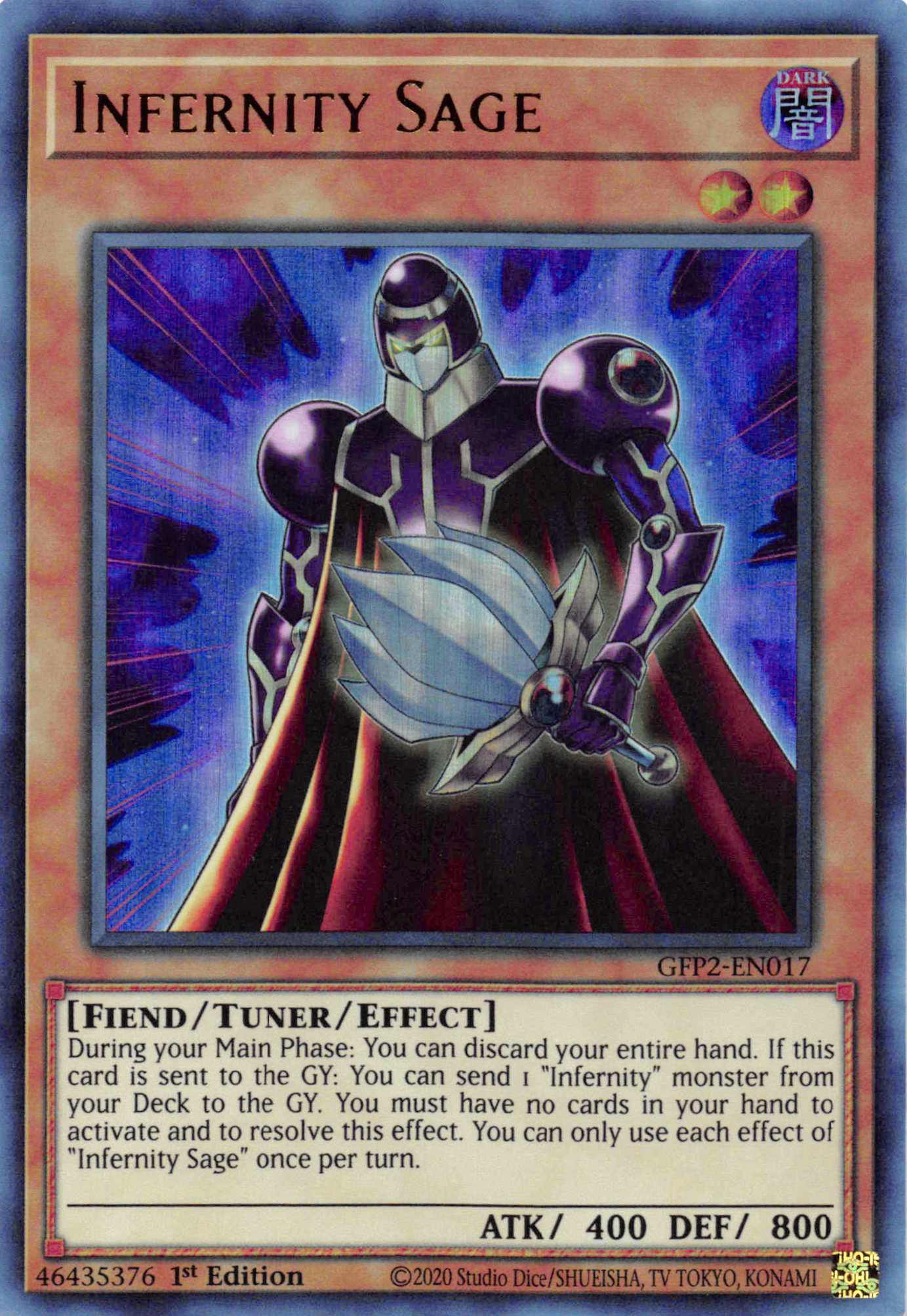 Infernity Sage [GFP2-EN017] Ultra Rare - Duel Kingdom