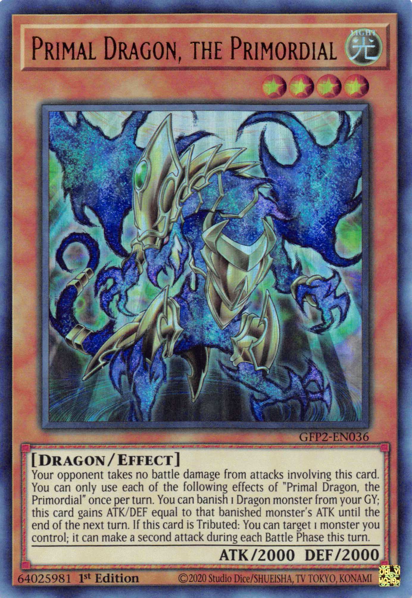 Primal Dragon, the Primordial [GFP2-EN036] Ultra Rare - Duel Kingdom