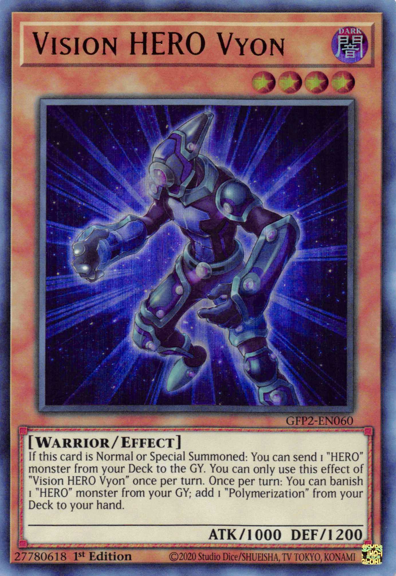 Vision HERO Vyon [GFP2-EN060] Ultra Rare - Duel Kingdom