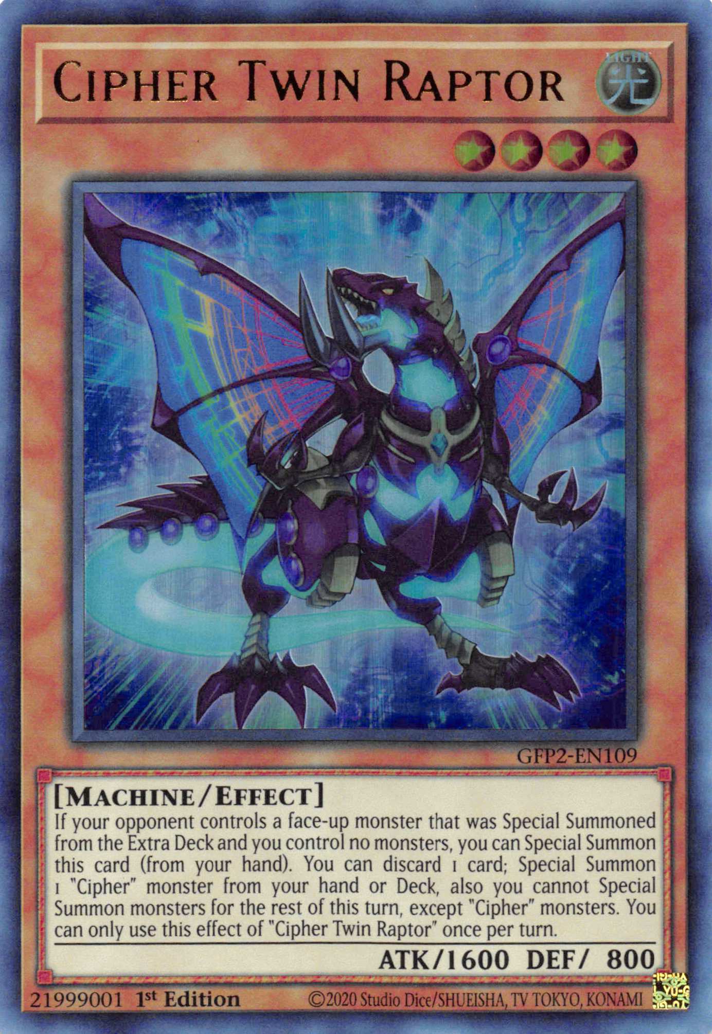 Cipher Twin Raptor [GFP2-EN109] Ultra Rare - Duel Kingdom