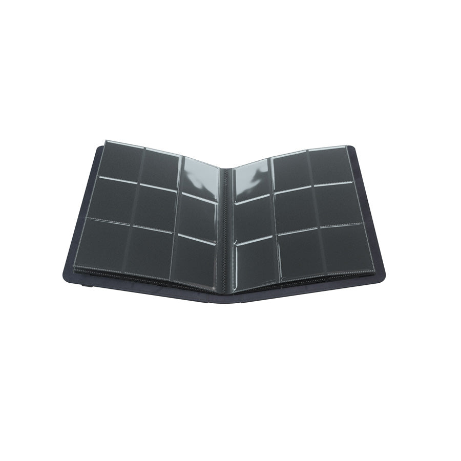 GameGenic Prime Album 18 Pocket Binder - Black (9 pockets per page) - Duel Kingdom