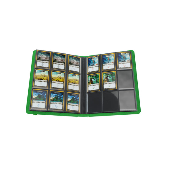 GameGenic Prime Album 18 Pocket Binder - Green (9 pockets per page) - Duel Kingdom