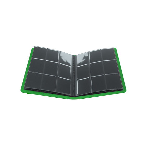 GameGenic Prime Album 18 Pocket Binder - Green (9 pockets per page) - Duel Kingdom