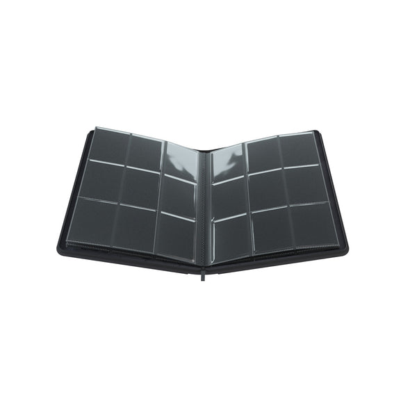 GameGenic Zip-Up Album 18 Pocket Binder - Black (9 pockets per page) - Duel Kingdom