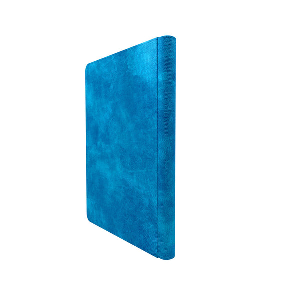 GameGenic Zip-Up Album 18 Pocket Binder - Blue (9 pockets per page) - Duel Kingdom