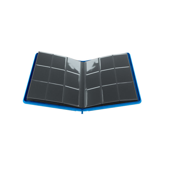 GameGenic Zip-Up Album 18 Pocket Binder - Blue (9 pockets per page) - Duel Kingdom
