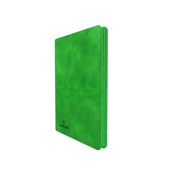 GameGenic Zip-Up Album 18 Pocket Binder - Green (9 pockets per page) - Duel Kingdom
