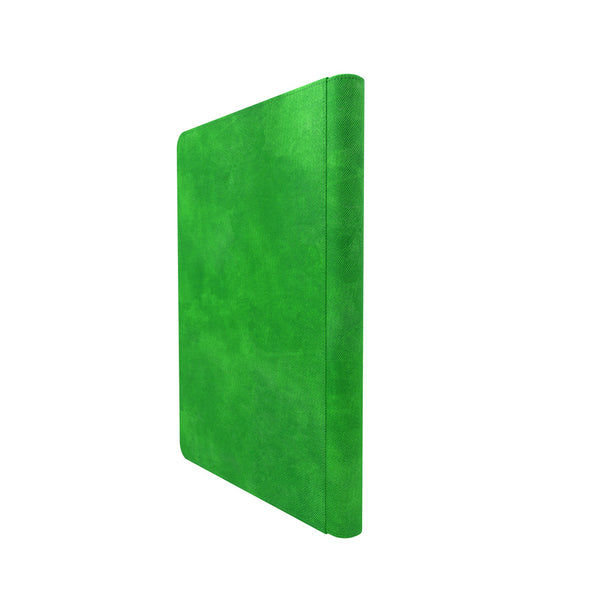 GameGenic Zip-Up Album 18 Pocket Binder - Green (9 pockets per page) - Duel Kingdom