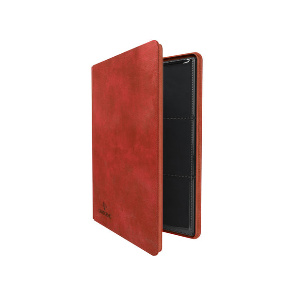 GameGenic Zip-Up Album 18 Pocket Binder - Red (9 pockets per page) - Duel Kingdom
