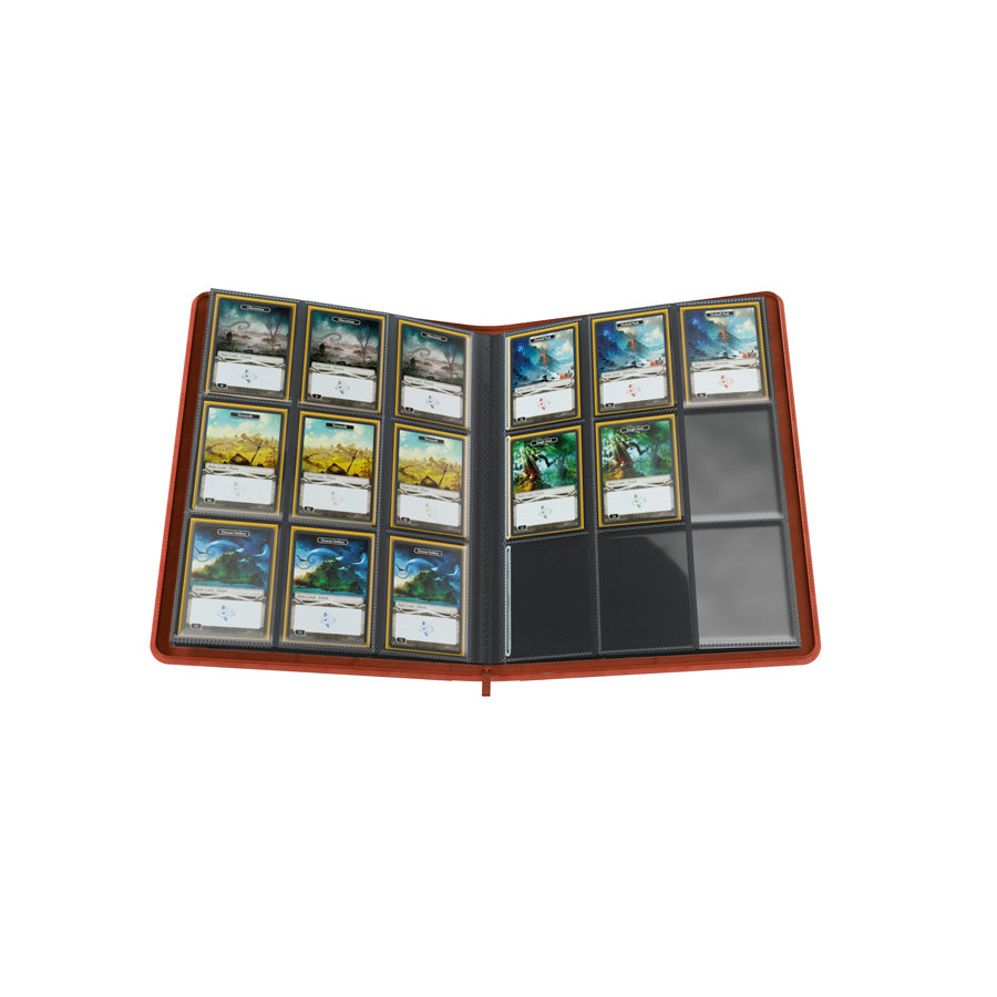 GameGenic Zip-Up Album 18 Pocket Binder - Red (9 pockets per page) - Duel Kingdom