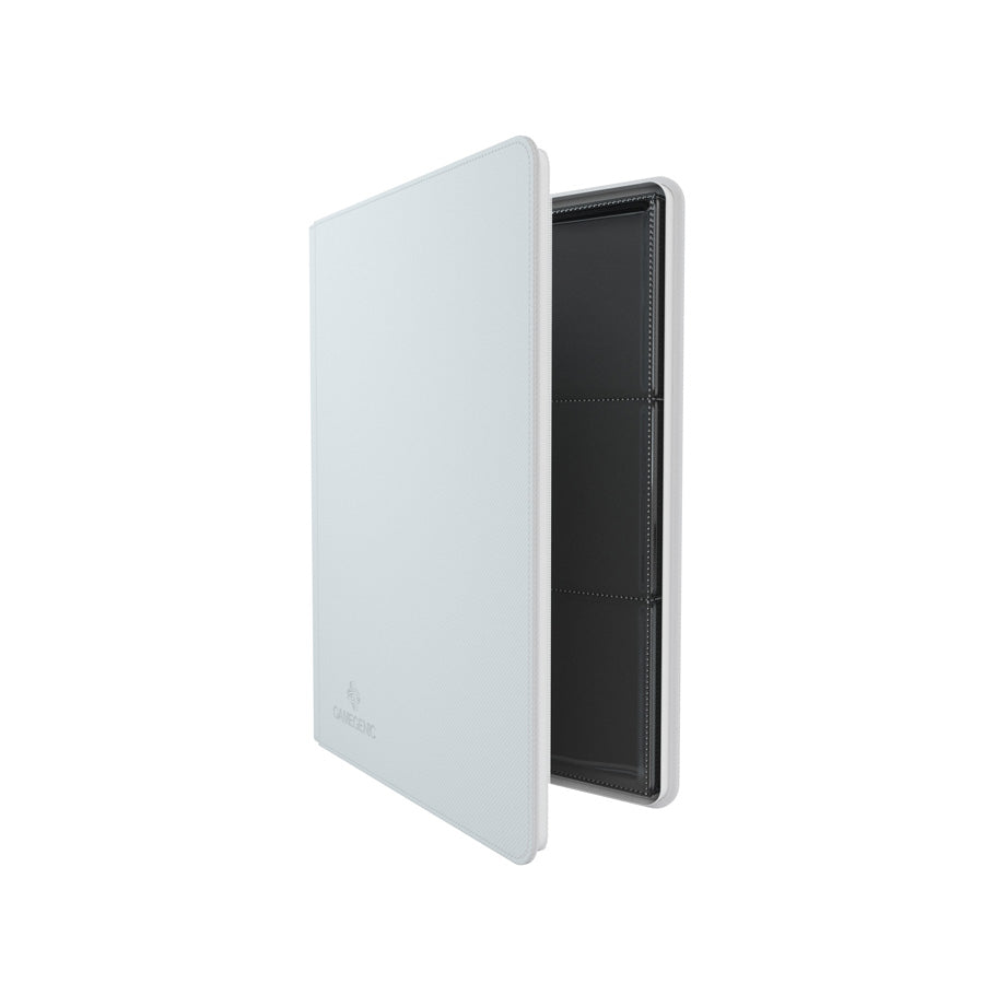 GameGenic Zip-Up Album 18 Pocket Binder - White (9 pockets per page) - Duel Kingdom