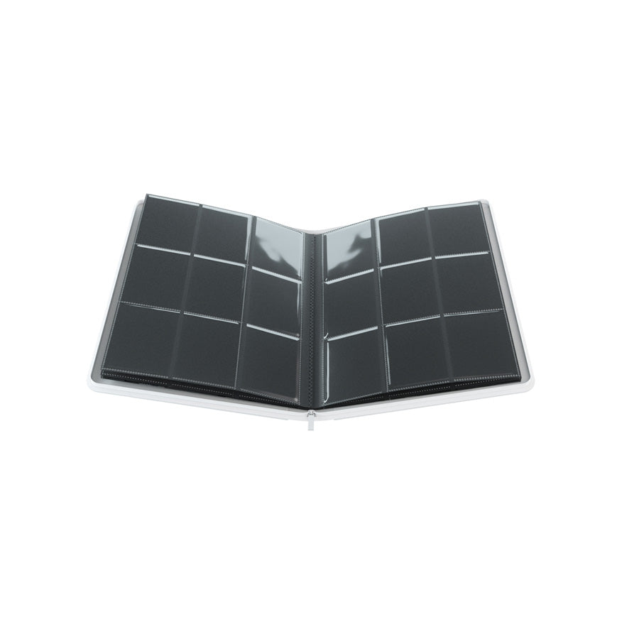 GameGenic Zip-Up Album 18 Pocket Binder - White (9 pockets per page) - Duel Kingdom