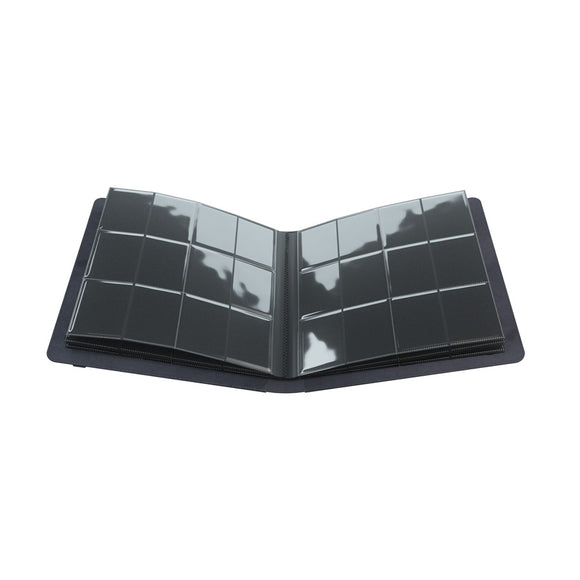 GameGenic Prime Album 24 Pocket Binder - Black (12 pockets per page) - Duel Kingdom