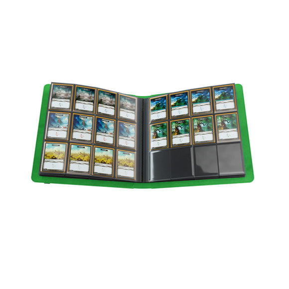 GameGenic Prime Album 24 Pocket Binder - Green (12 pockets per page) - Duel Kingdom