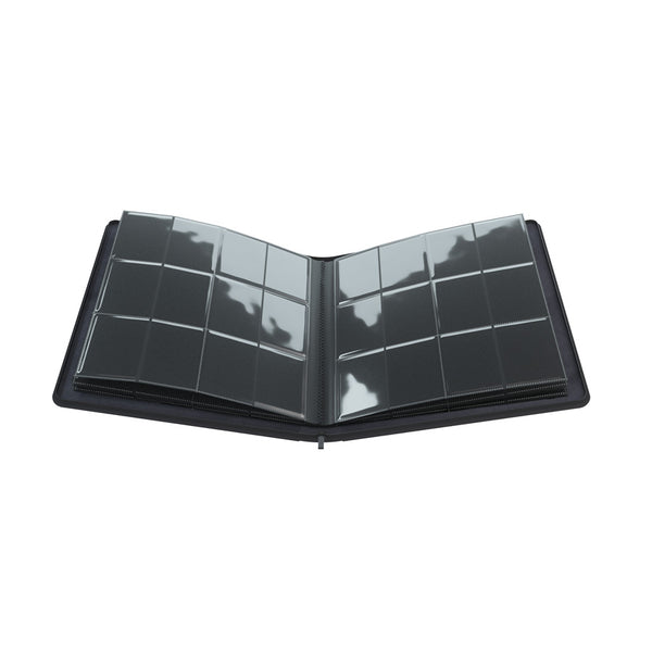 GameGenic Zip-Up Album 24 Pocket Binder - Black (12 pockets per page) - Duel Kingdom