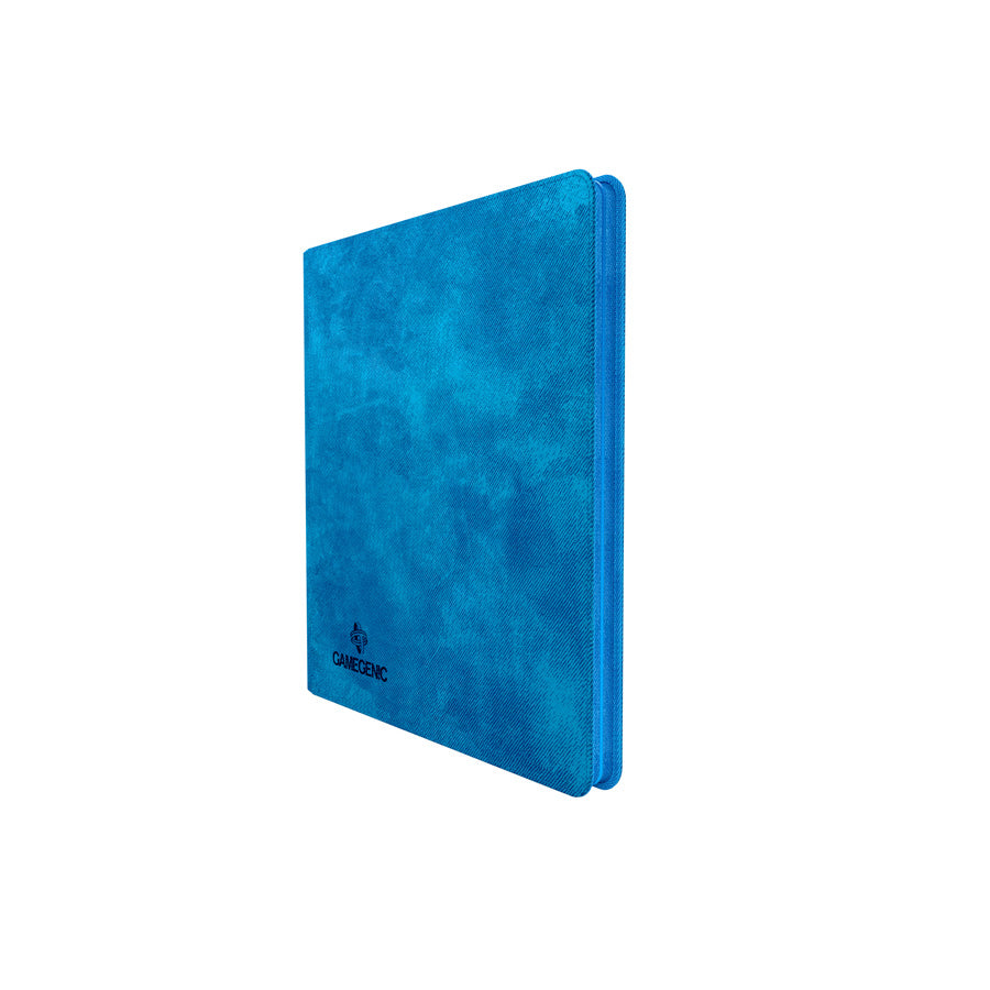 GameGenic Zip-Up Album 24 Pocket Binder - Blue (12 pockets per page) - Duel Kingdom