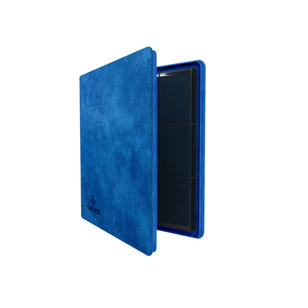 GameGenic Zip-Up Album 24 Pocket Binder - Blue (12 pockets per page) - Duel Kingdom
