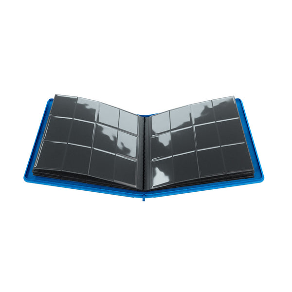GameGenic Zip-Up Album 24 Pocket Binder - Blue (12 pockets per page) - Duel Kingdom