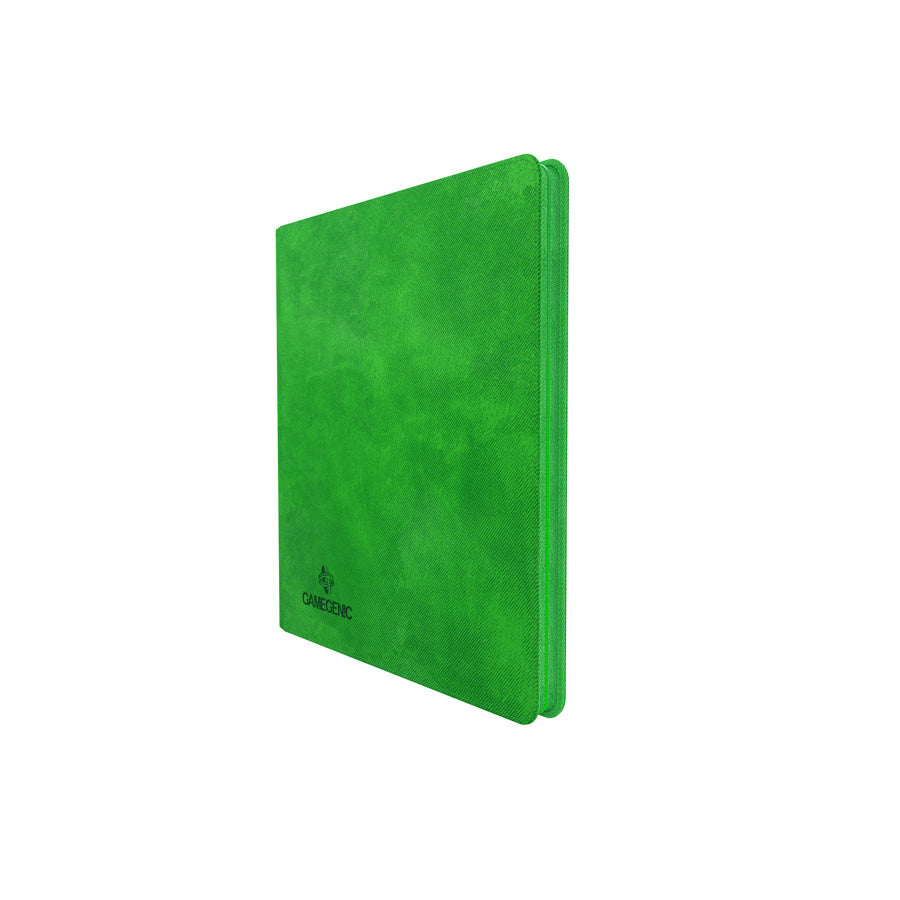 GameGenic Zip-Up Album 24 Pocket Binder - Green (12 pockets per page) - Duel Kingdom