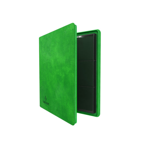 GameGenic Zip-Up Album 24 Pocket Binder - Green (12 pockets per page) - Duel Kingdom