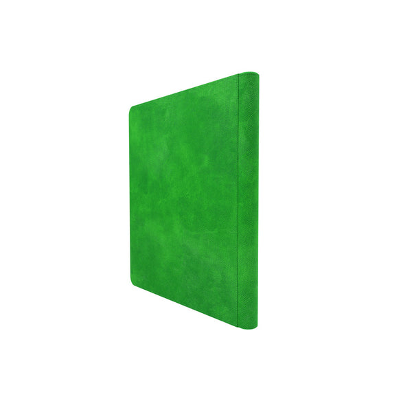 GameGenic Zip-Up Album 24 Pocket Binder - Green (12 pockets per page) - Duel Kingdom