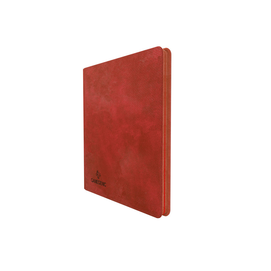 GameGenic Zip-Up Album 24 Pocket Binder - Red (12 pockets per page) - Duel Kingdom